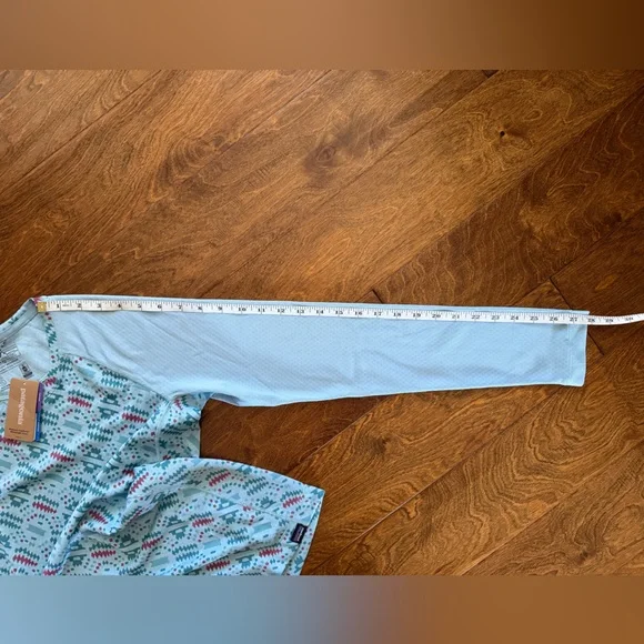 Patagonia Women's Small Capilene Midweight Top Baselayer Icefall Blue Big Sky - Picture 9 of 12